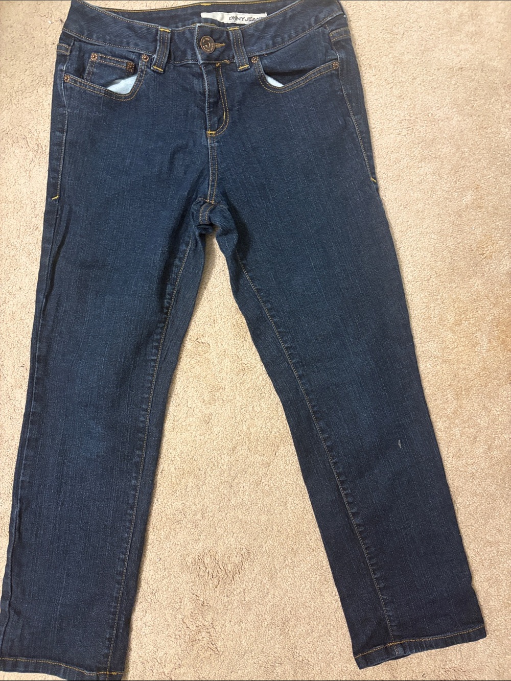 DKNY Women's Dark Indigo Skinny Jeans